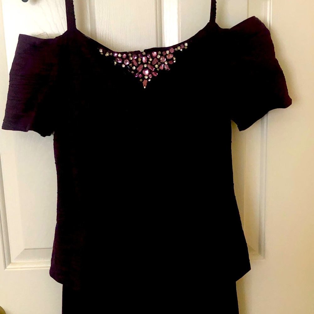 Bride’s mother’s dress.